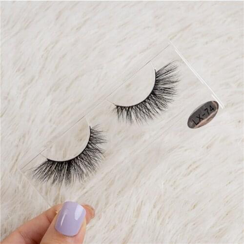 1 Real Mink Lashes 3D Mink Eyelashes Fluffy Soft Wispy Volume Handmade Reusable Natural Eyelashes Popular False Lashes Makeup