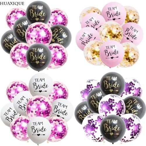 10X 12inch Team Bride Latex Balloon for Wedding Engagement Confetti Baloon Hen Night Bachelorette Party Decor Bridal Shower