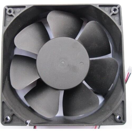 2 pcs Brushless DC Cooling Fan 7 Blade 12V 12038S 120x120x38mm 2 Wires