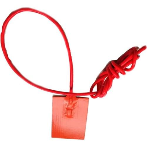 220v 100w 90*130*1.5mm Silicone Universal Engine Oil Pan Sump Tank Heater adhesive 1side 1000mm lead wire with EU Plug