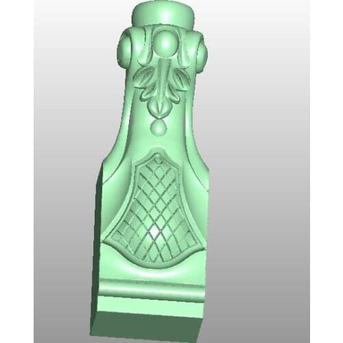 3D model STL format file for cnc router engraving furniture sofa cabinet chair leg pattern Artcam 735