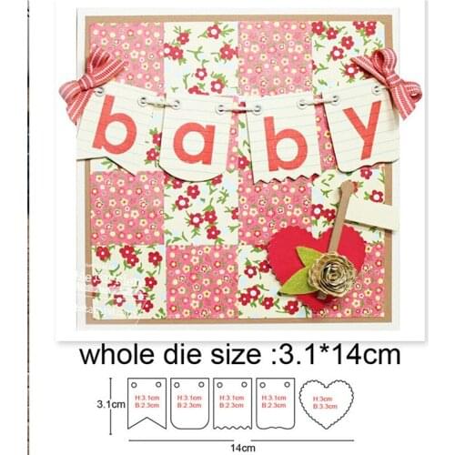 5pcs Lace Banner Frame Metal Cutting Dies for DIY Craft dies Scrapbooking Embossing Die Cut Stencils dies Decoration Card Making