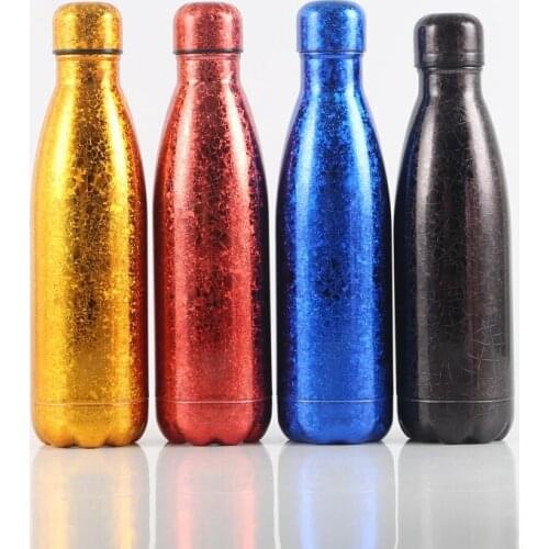 500ml Water bottle Ice paint Double wall Stainles Steel Thermos bottle keep Hot and Cold Insulated Vacuum Flask for Sport mugs