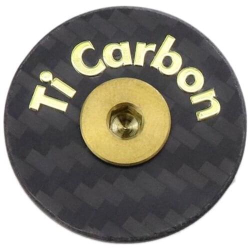 7g Carbon Bicycle Stem Headset Top Cap with Titanium Screw Headset Cover bike stem cover