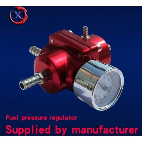 Aluminum Adjustable Fuel Pressure Regulator FPR -002 Oil Gauge+Hose Kit Universal