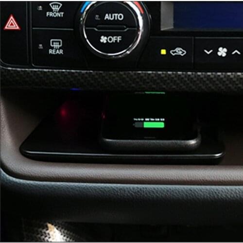 For Toyota Highlander 2014 2015 2016 2017 2018 2019 15W fast QI wireless charger phone adapter charging casse phone holder