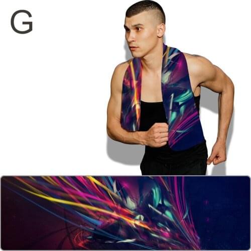 Cold Dry Cooling Sports Towel Printed Quick Dry Strong Absorbent Sweat Towel for Fitness полотенце пляжное полотенце WHStore