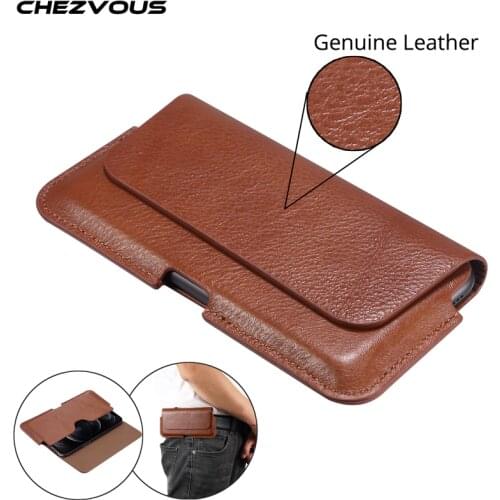 Leather Phone Bags Cases for Samsung A50 A51 A71 A70 S21 S20 ultra S10 S9 S8 plus Waist Bag Belt Pouch for Huawei mate 30 20pro