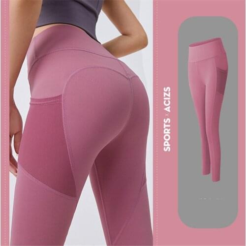 Fitness Pocket Leggings Yoga Pants High Waist Sport Leggings Women Gym Running Workout Push Up Pants Athletic Fitness