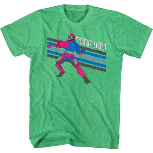 Masters of the Universe Trap Jaw Retro Stripes Mens T Shirt Kronis Skeletor