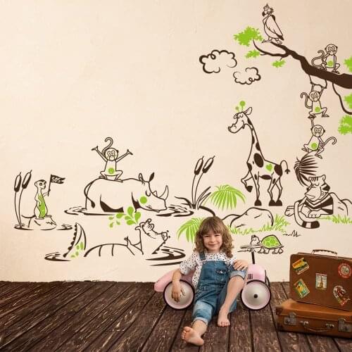 Wall decal mural Savannah-measures 170x180 cm-wall decoration, wall stickers, wall paper