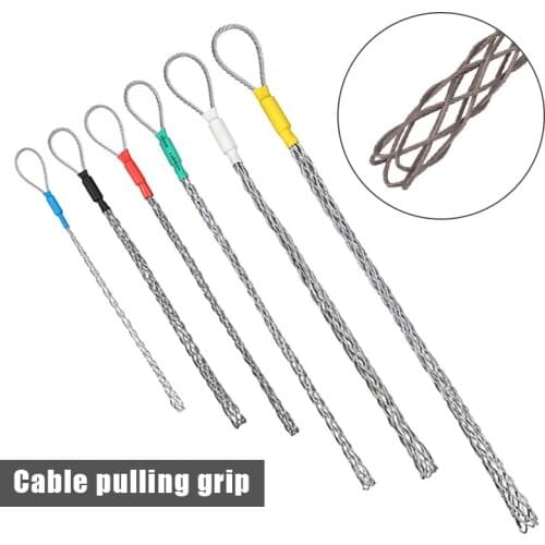 1pc Cable Pulling Socks Galvanized Cable Pulling Wire Socks Mesh Puller Tools Accessories For 4-25mm