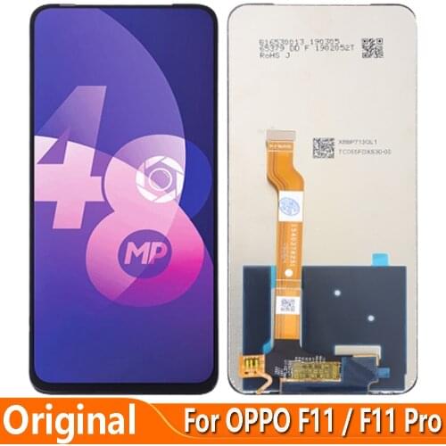 Original 6.53" For OPPO F11 Pro LCD Display Touch Screen Digitizer Assembly Replacement CPH1969 CPH2209 CPH1987