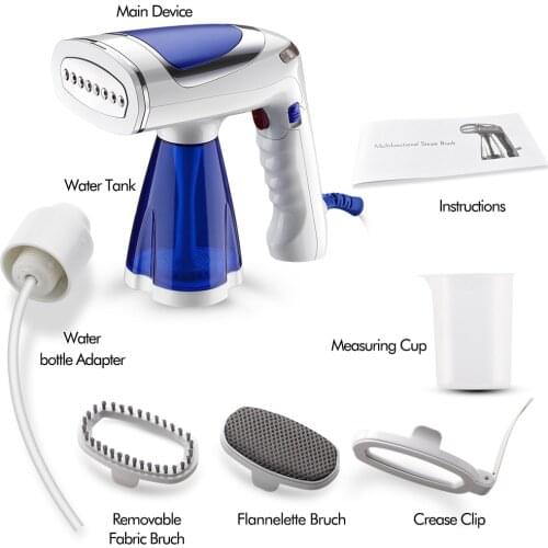 Foldable Garment Steamer 1600W Handheld Steam Iron Mini Portable Garment Steamer Home Travel Clothes Fabric Ironing Machine