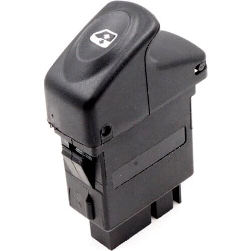 Car Power Window Switch Electoric Window Regulator Button 5 Pin for Renault Clio IWSRN001 7700307605 Black Auto Parts F020