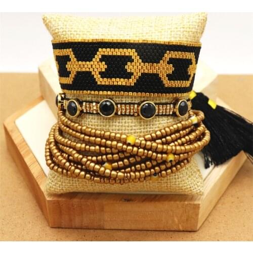 ZHONGVI Beach Bracelets Women Braided Beaded Zircon Jewellery For Girls Gift 2021 Fashion Boho Jewelry Handmade Bracelet Gifts