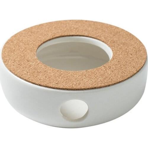 Portable Ceramic Teapot Holder Base Teapot Warmer Insulation Base Coffee Water Warmer Candle Holder Tea Accessories