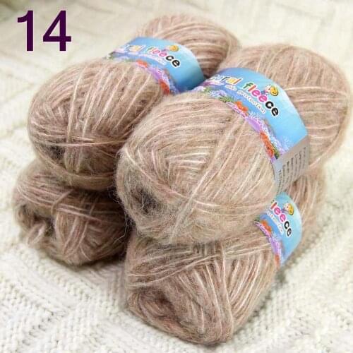 Sale 4SkeinX50gr Luxury Fluffy Soft NEW MOHAIR Shawls Hand Knit Crochet Yarn light tan 82214