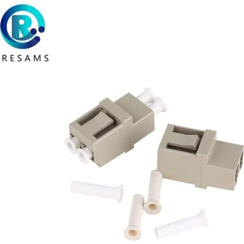 Resams Made In China Factory Direct Sale The High Quality LC UPC MM DX Fiber Optic Adapter Low Loss Transfer Flange