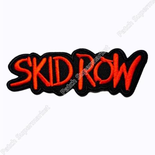 SKIDROW SKID ROW Iron On/Sew On Patch Tshirt TRANSFER MOTIF APPLIQUE Rock Punk Badge Wholesale