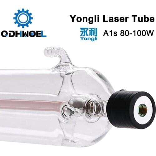 Yongli A1s 90W CO2 Laser Glass Tube Length 1100 Dia. 80mm for CO2 Laser Engraving and Cutting Machine
