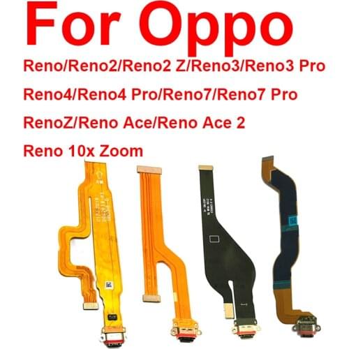 USB Charger Charging Port Dock Connector Board Flex Cable For Oppo Reno Z 2 3 4 Pro ACE 2 10x Zoom Replacement Part