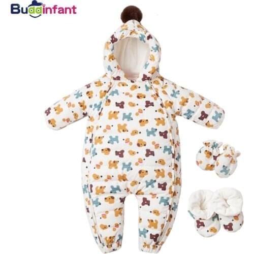 Winter Baby Rompers 90% White Duck Down Overalls Clothes for Newborns Jumpsuit Dog Girl Boy Snowsuit infant Warm Coats Clothing