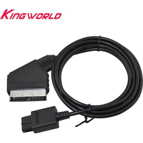 10pcs A/V TV Video Game cable Scart Cable Cord Lead Gaming for G-amecube N-GC for S-NES N-64 Console