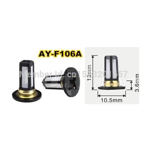 10pcs hot sale in aftermarket fuel injector micro filter 13*10.5*3.6mm used for honda cars (AY-F106A)