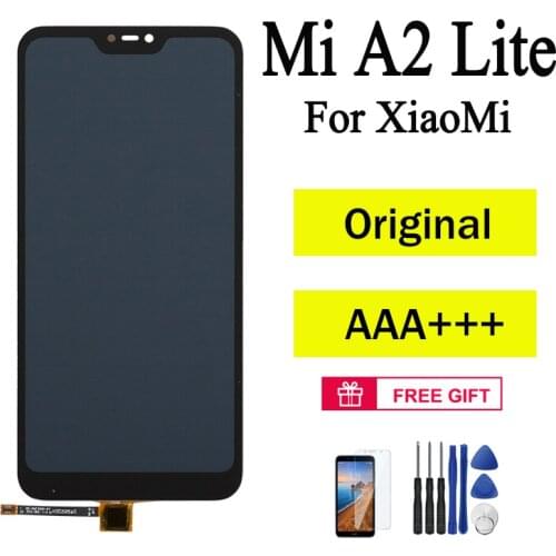 100% Original LCD for Xiaomi Mi A2 Lite LCD Display Touch Screen with Frame Digitizer Display Replacement for Mi A2 Lite Display