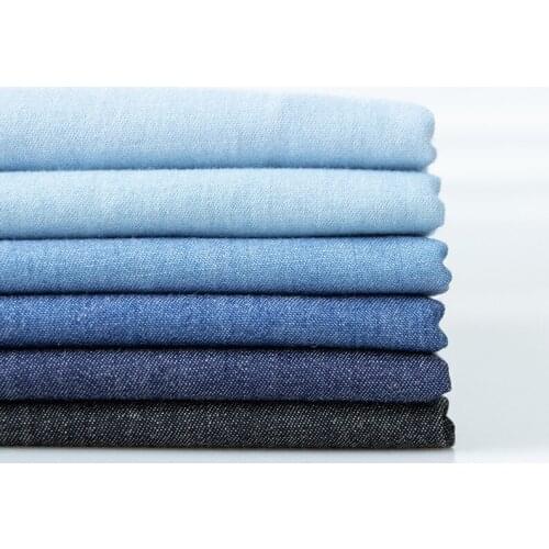 100x150cm 100%Cotton Denim fabric Jeans Washing Cloth Jacket Shirts Dress Denim Summer Thin DIY Patchwork Fabric Quilting Sewing