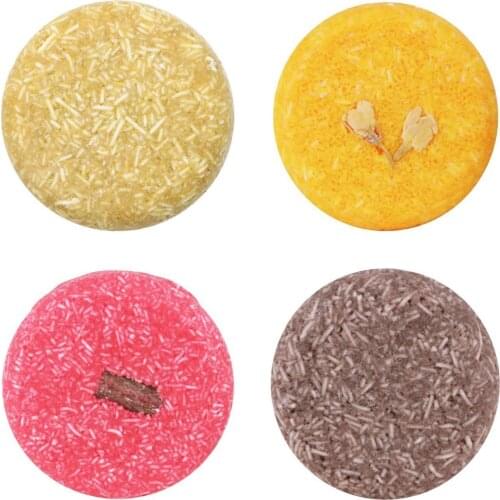 4x Natural Organic Shampoo Soap Bar No Silicone Oil Antipruritic Hair Glossy