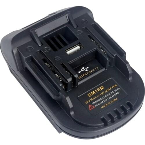 20V To 18V Battery Conversion Dm18M Li-Ion Charger Tool Adapter For Milwaukee Makita Bl1830 Bl1850 Batteries
