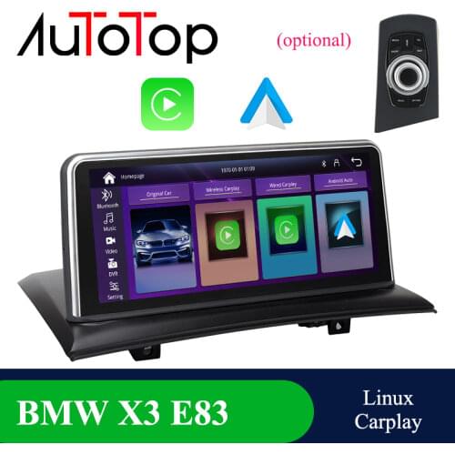 AUTOTOP 2din Android 10.0 Auto Radio for X3 E83 2004-2010 Multimedia Player with 10.25" Touch Screen Bluetooth GPS Navigation