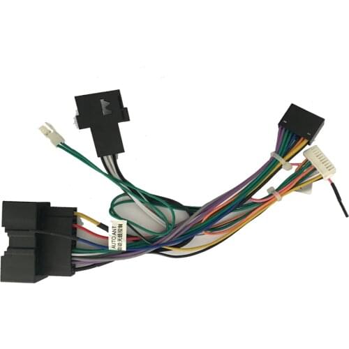 Android car radio Car Accessories Wire Wiring Harness Adapter Connector Plug Universal cable For Ford Fiesta 2009-2012 Harness