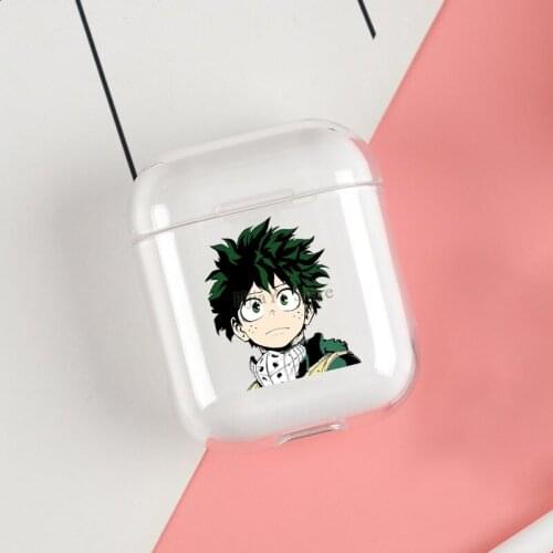 My Hero Academia Deku Izuku Midoriya Cases For Apple AirPods 1 2 Case Clear Wireless Bluetooth Earphone Case Protective Shell