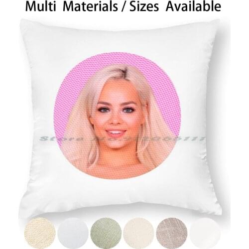 Elsa Jean Pillow Case Throw Pillow Cover Cotton Linen Flax Elsa Jean Celebrity Celebrities Celebs Erotic Sex Actress Creative