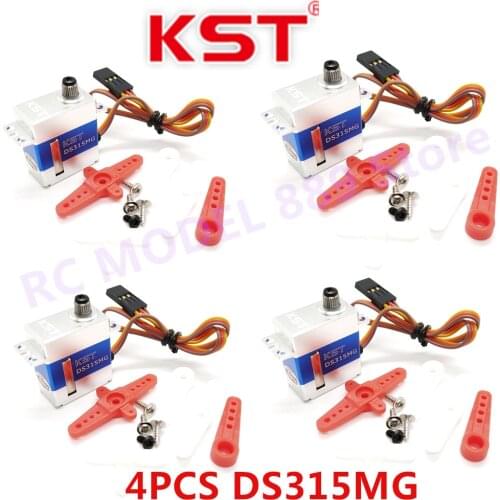 KST DS315MG 8.4V 4kg Metal Gear Mini Digital Servo Motor for Drone UAV Helicopter Airplane RC Models