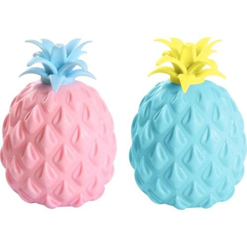 Children Pineapple Ball Fruit Soft Squeeze Stress Relief Vent Decompression Novelty Toys Home Ornament