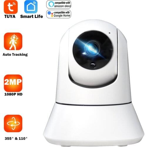Tuya WiFi IP Camera 1080P Auto Tracking Alexa Camera Google Smart Home Security Camera Baby Monitor CCTV Camera P2P Surveillance