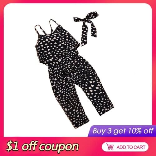 Summer Kids Girl Clothing Sets Fashion Baby Girl Clothes Sleeveless Cotton Childrens Clothing+Belt Toddler Clothes 2-7 Years