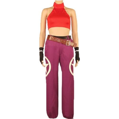 The King of Fighters KOF Blue Mary JOINT CRUSHER Cosplay Costume