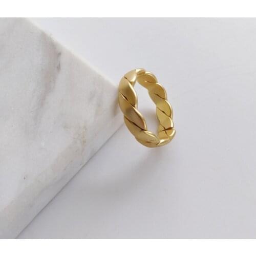 Matte Golden Finger Rings Valentines Day Gift Jewelry Hot Sale 2020 Geometry Rings For Women Jewelry Wholesale