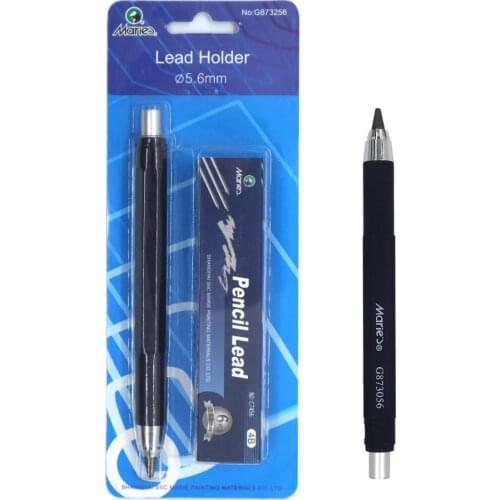 1PC 4B Refill Metal Rod Press-type Pencil Student 5.6mm Mechanical Pencil Kids Sketch Drawing Pencil School Office Supplies
