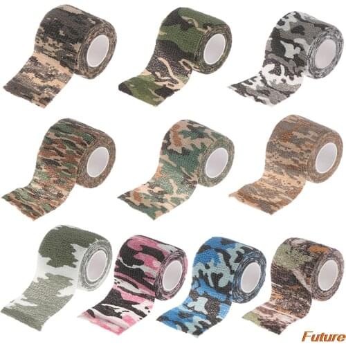 Multi-functional Camo Tape Non-woven Self-adhesive Camouflage Hunting Paintball Airsoft Rifle Waterproof Non-Slip Stealth Tape