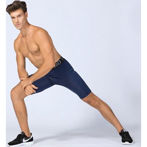 Mens Pro Fitness Shorts With Pockets Sports Running Training Wicking And Quick-Drying Stretch Tights Apparel Goth Clothes