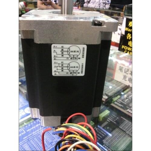New Leadshine 2-phase stepper motor 86HS85 NEMA 34 CNC motor run 1.8 stepping angle Holding toque of 8.5 Nm CNC system motor