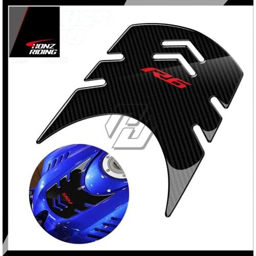 For Yamaha YZF-R6 R6 2017 2018 3D Motorcycle Front Gas Fuel Tank Cover Protector Tank Pad