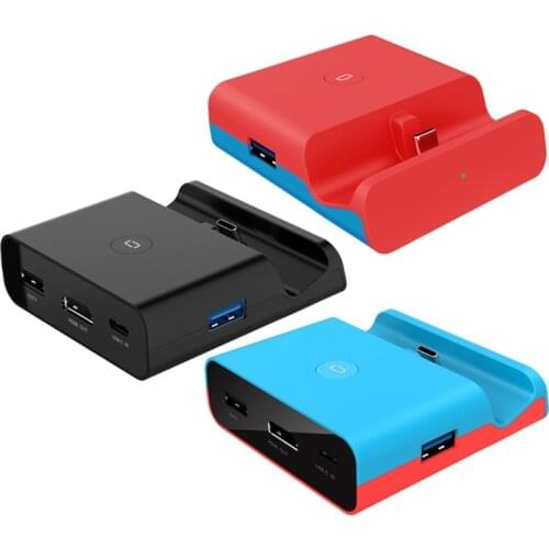 H054 Portable Type-C Game Console Charger Dock For Switch/Switch Lite HDMI-compatible Converter Video Adapter