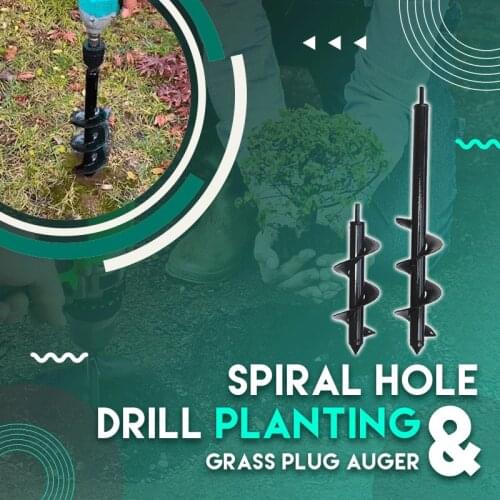 Garden Auger Drill Bit for Soil Garden Grass Plug Plant Flower Bulb Auger Rapid Hole Drill Augers Hole Digger for Dril